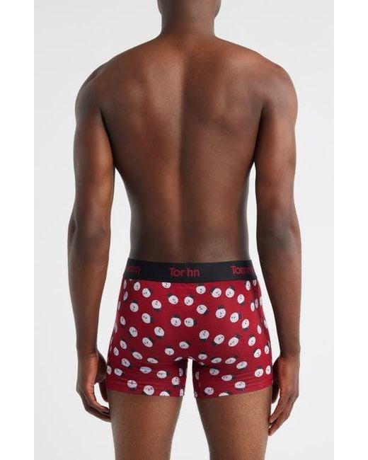 Tommy John Red Second Skin 4-Inch Boxer Briefs for men