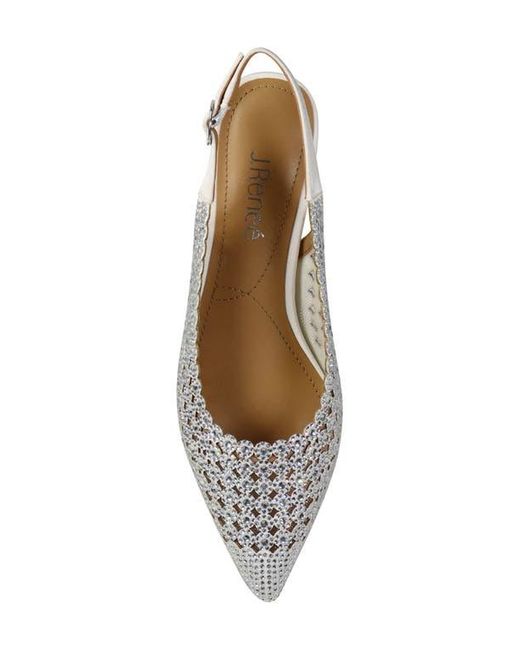 J. Reneé White Pranil Slingback Pointed Toe Pump