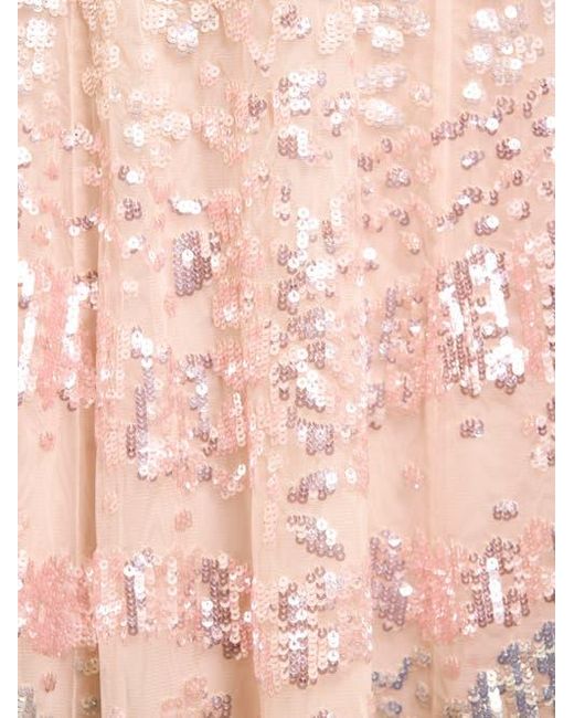 Needle & Thread Pink Angeline Sequin Gown
