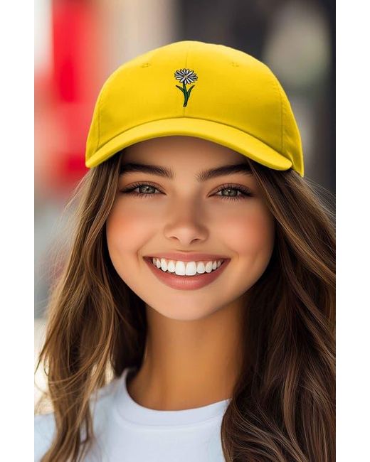 Alix Yellow Daisy Embroidered Everyday Hat