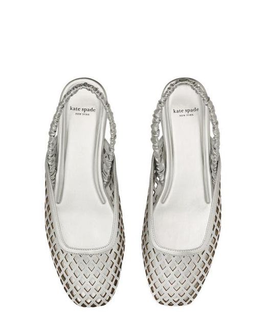 Kate Spade Metallic Slingback Flat