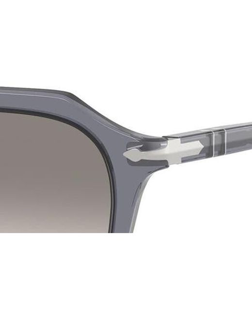 Persol Gray 50Mm Square Sunglasses