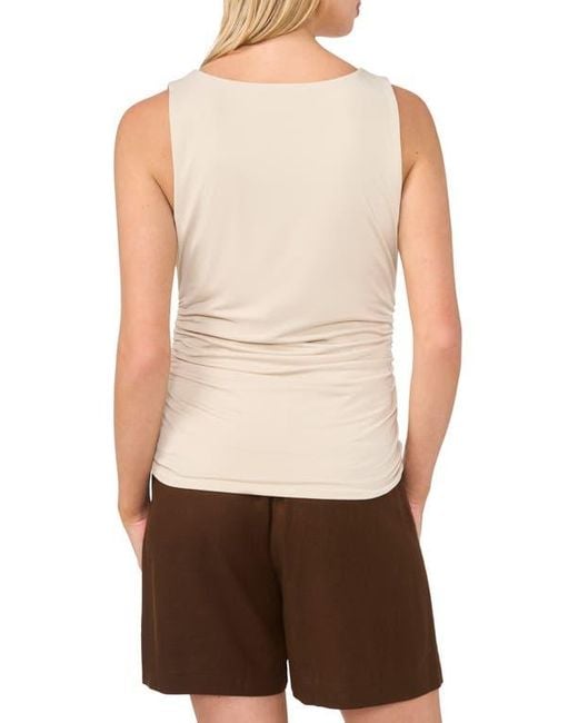 Halogen® White Ruched Compression Tank