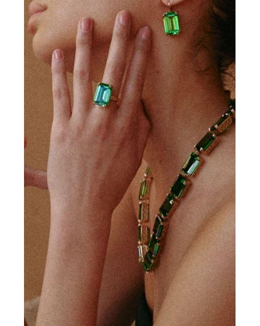 Retro Chic Blue Lime Glow Ring