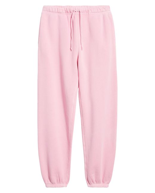 Elwood Pink Core Organic Cotton Brushed Terry Sweatpants for men