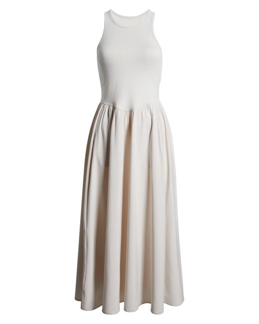 Zella Natural Effortless Cutout Back Hybrid Dress