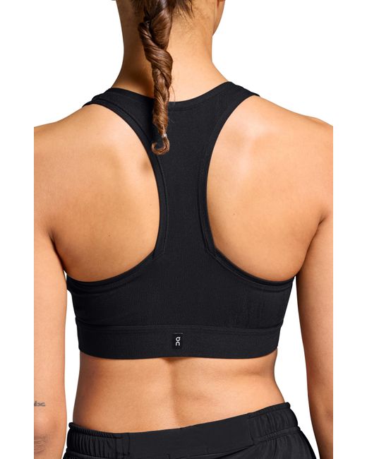 On Shoes Black Pace Sports Bra
