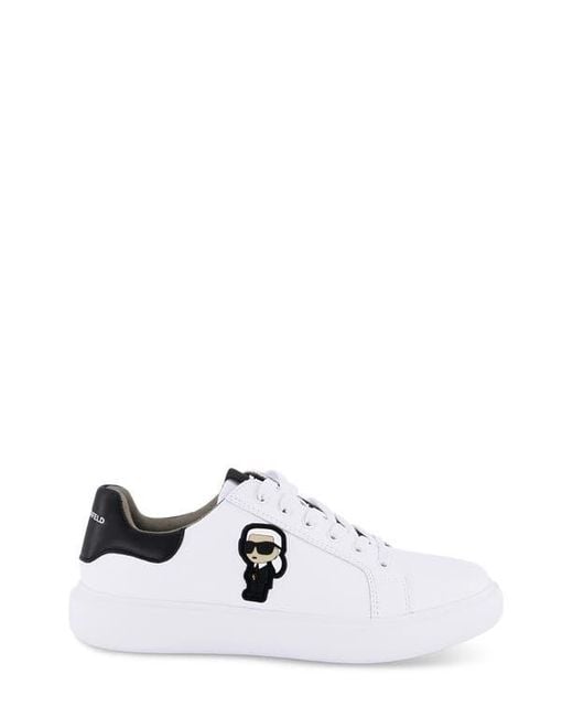 Karl Lagerfeld White Karl Patch Sneaker for men