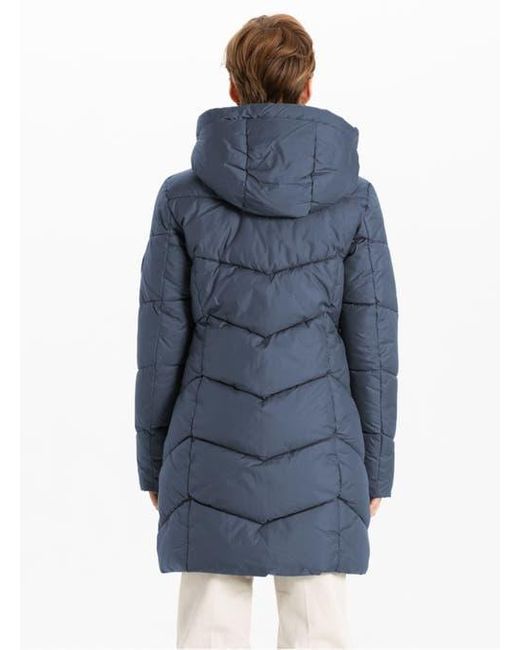 Point Zero Blue Classic Long Puffer Design