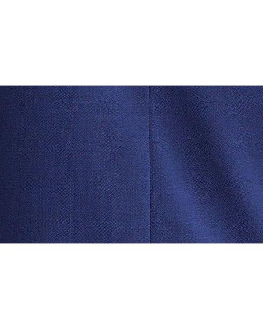 Nordstrom Blue Trim Fit Solid Stretch Wool Suit Coat for men
