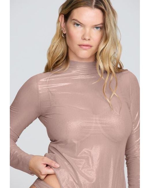 CUUP Pink The Mockneck Top