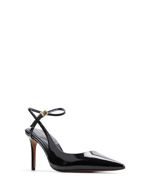 ALDO Black Kymmberly Pointed Toe Ankle Strap Pump