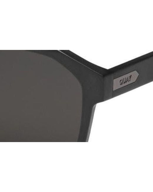 Quay Black Soundcheck 48mm Polarized Aviator Sunglasses for men