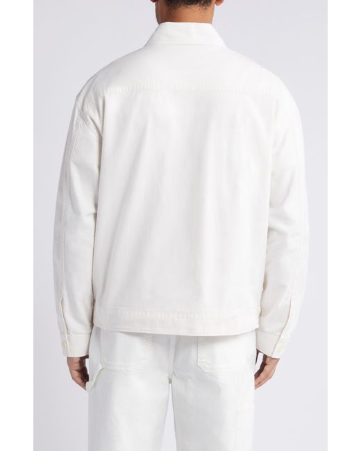Treasure & Bond Utility Cotton Twill Bomber Jacket in White for Men | Lyst