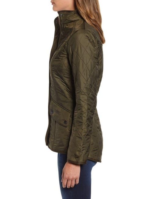 Barbour Brown Cavalry Fleece Lined Quilted Jacket