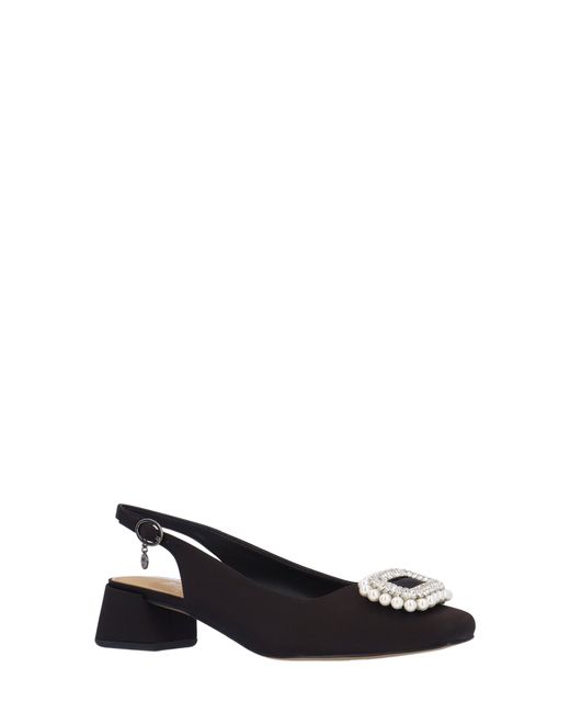 J. Reneé Black Eudora Embellished Slingback Pump