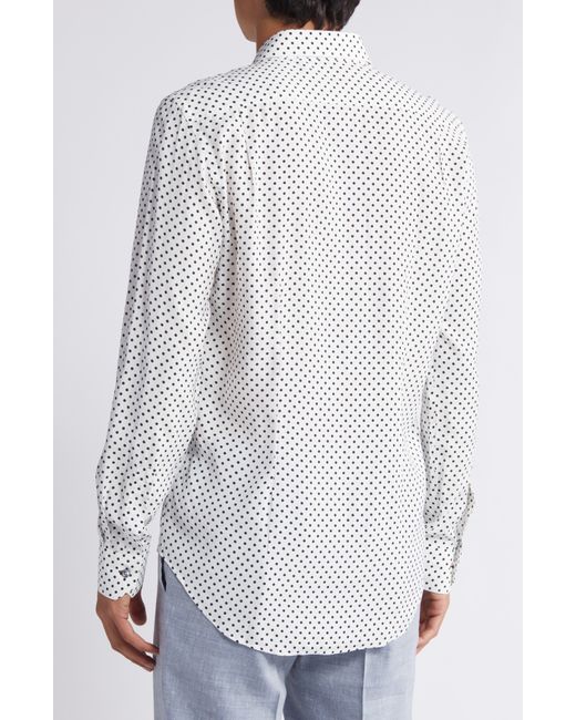 Paul Smith Gray Regular Fit Dot Dress Shirt for men