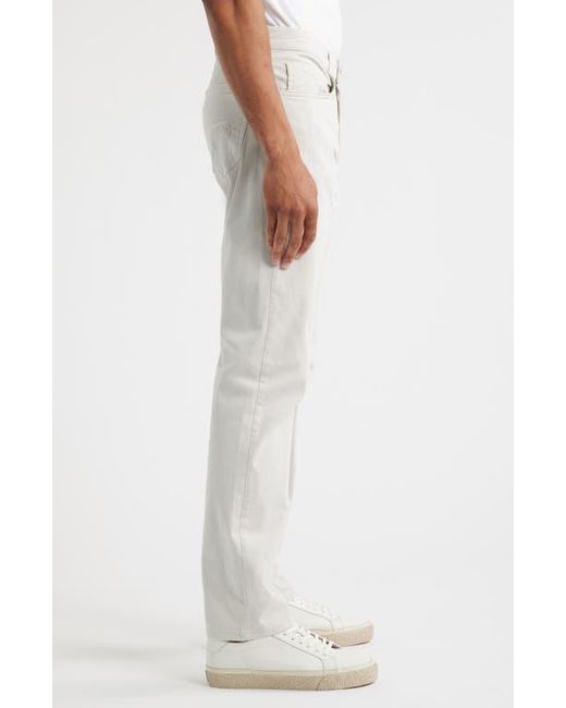 Mavi White Zach Straight Leg Twill Pants for men