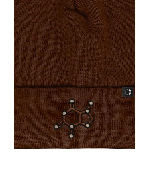Alix Brown Molecule Beanie for men