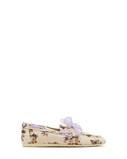 Steve Madden White Sag Boat Shoe