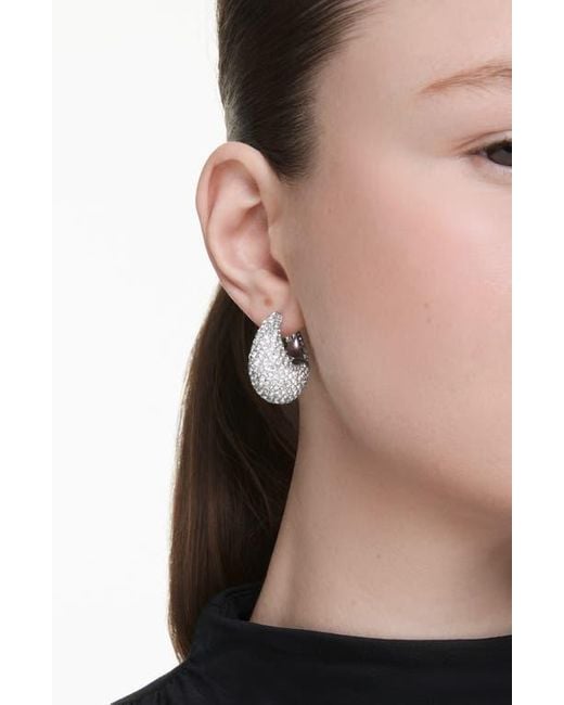 Swarovski Metallic Sublima Crystal Hoop Earrings