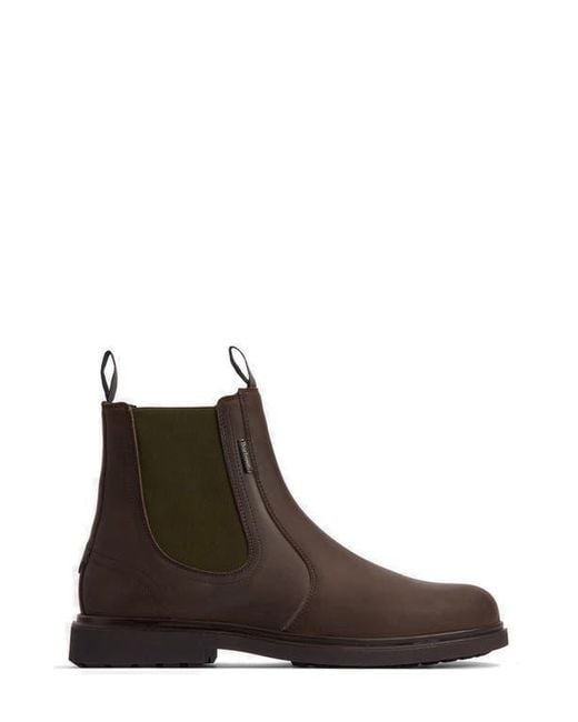 Barbour Brown Hale Chelsea Boot for men