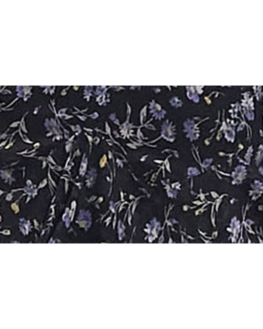 TOPSHOP Black Floral Ruffle Mini Sundress