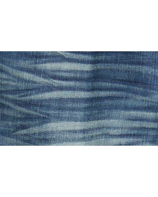 Level 7 Blue Relaxed Bootcut Jeans for men