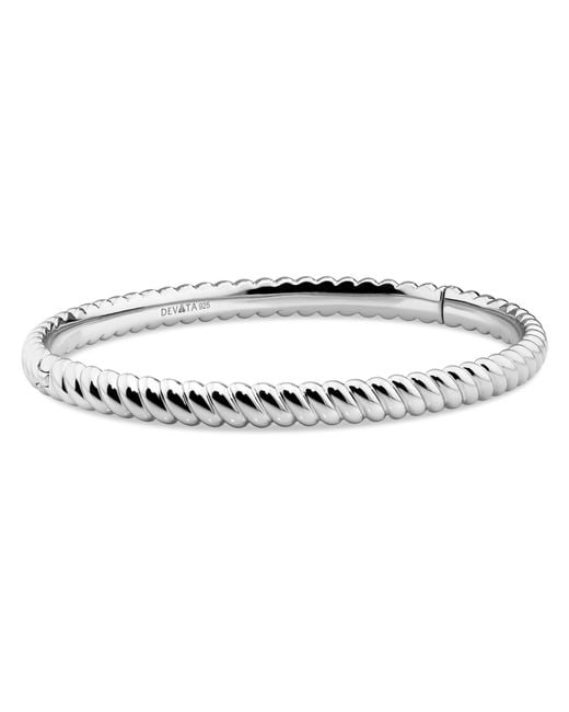 DEVATA Metallic Rope Bangle Bracelet