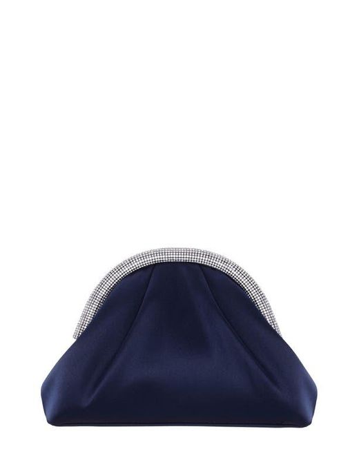 Nina Blue Jane Frame Clutch