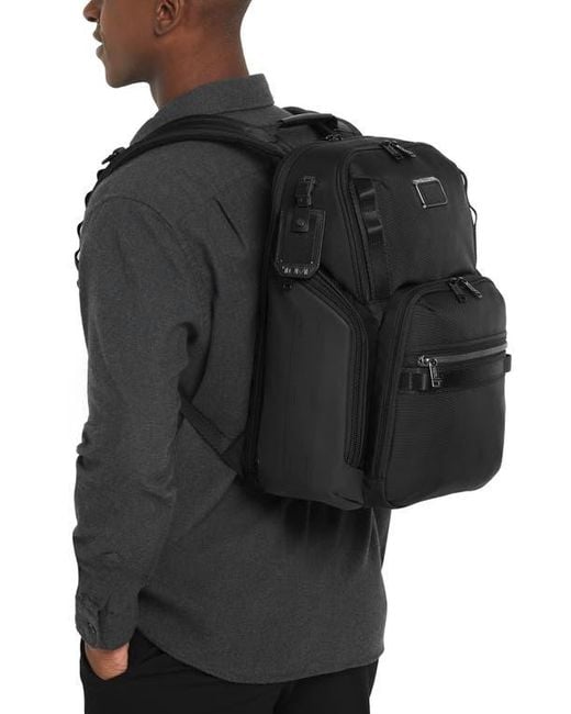 Tumi Blue Alpha Bravo Search Backpack for men
