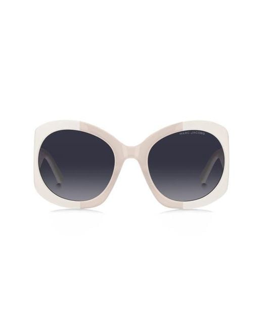 Marc Jacobs Blue 56Mm Gradient Rectangular Sunglasses