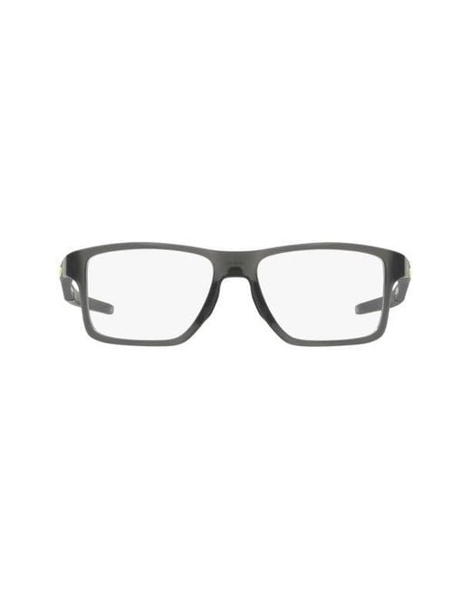 Oakley Gray Chamfer 54Mm Rectangular Optical Glasses for men