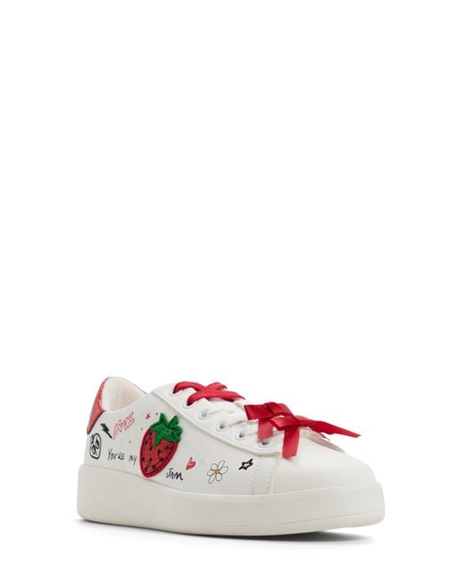 ALDO White Love Platform Sneaker