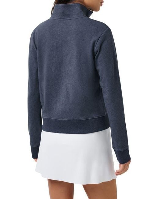 Travis Mathew Blue Cloud Half Zip Pullover