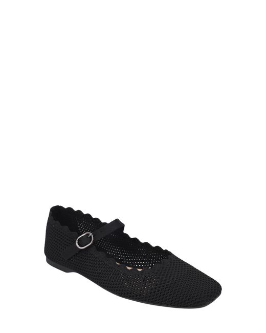 Pelle Moda Black Daely Mary Jane Flat