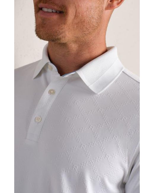 Rhone White Fairway Performance Golf Polo for men