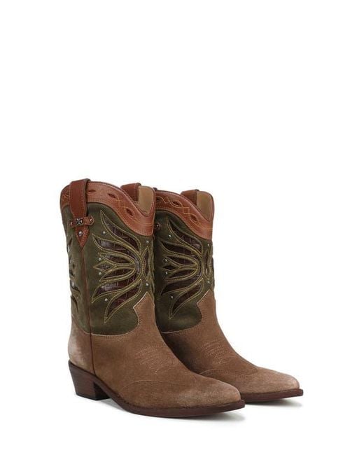Sam Edelman Brown Rylin Western Boot