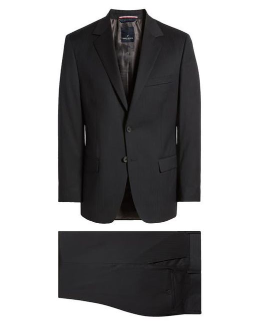 Daniel Hechter Black Norris Solid Wool Suit for men