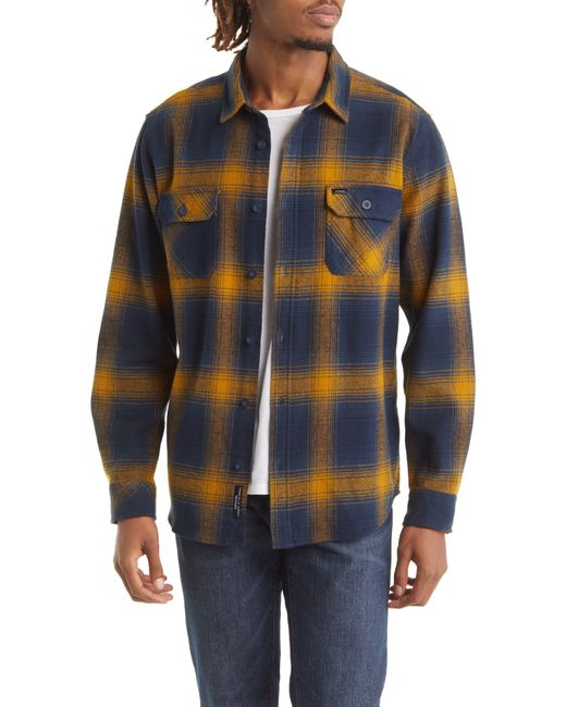 Rip Curl Count Plaid Cotton Flannel Button-up Shirt in Blue for Men | Lyst