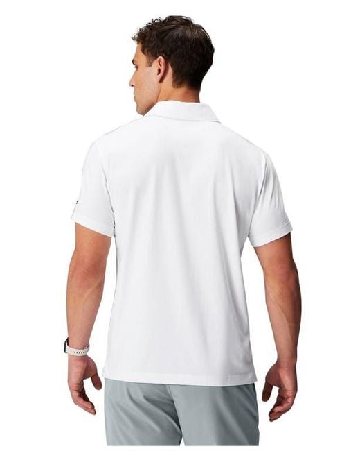 Fabletics White The 24-7 Polo for men