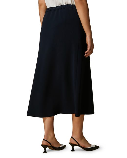Marina Rinaldi Blue Cady Skirt