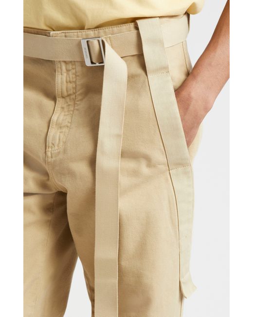 Jacquemus Natural Le Pantalon Marrone Belted Pants for men
