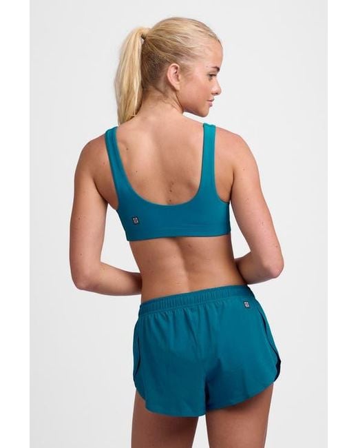 JOLYN Blue Lizzie Split Short