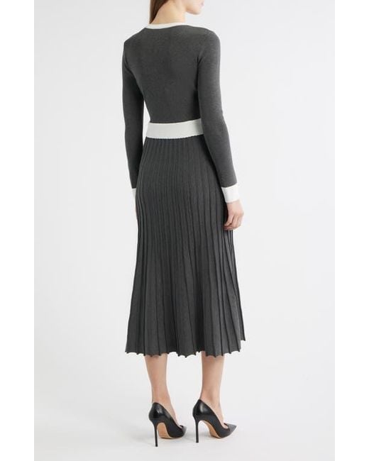 ZOE AND CLAIRE Black Long Sleeve A-Line Sweater Dress