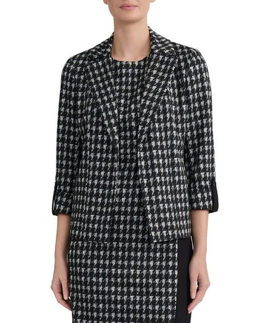 Kasper Black Open Front Seamed Jacket