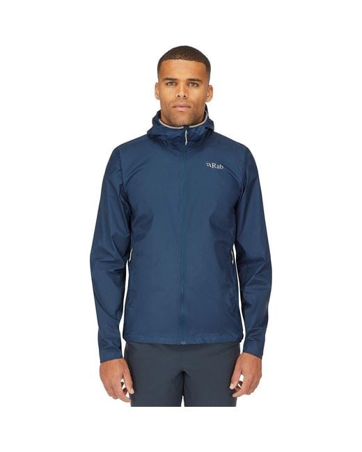 Rab Blue Vital Windshell Hooded Jacket for men