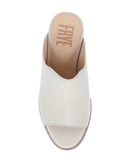 Frye White Stella Mule