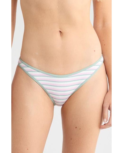PacSun Blue Skyrocket High Leg Bikini Bottoms