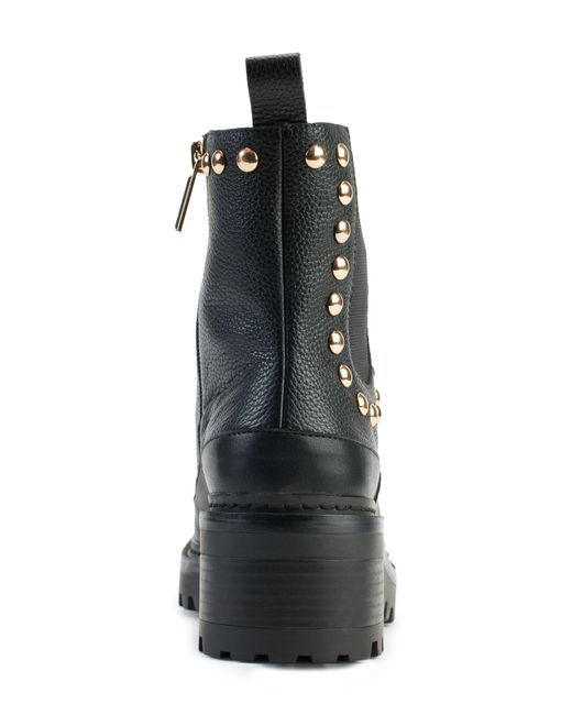 Karl Lagerfeld Black Breck Embellished Lug Boot